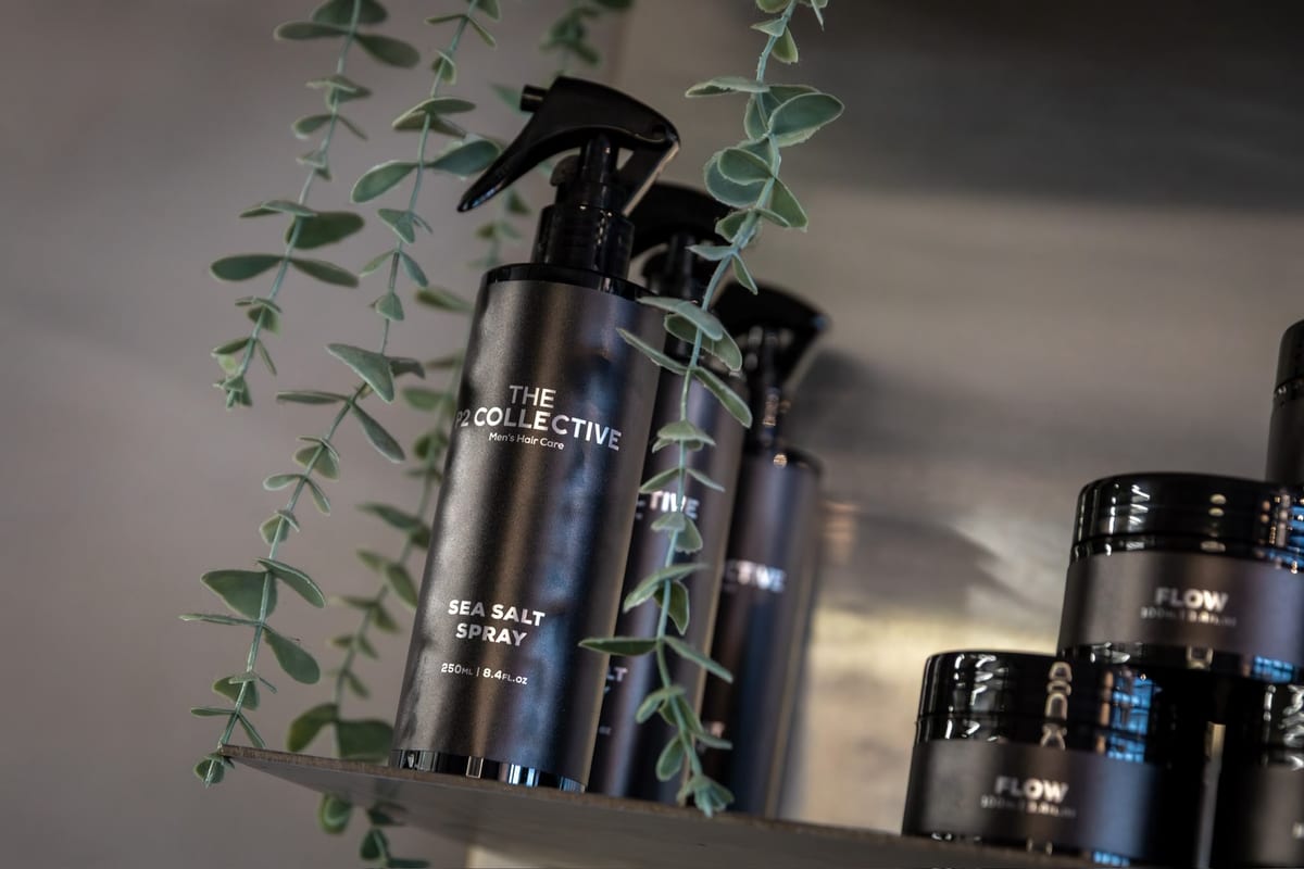 The P2 Collection on the shelf at the salon