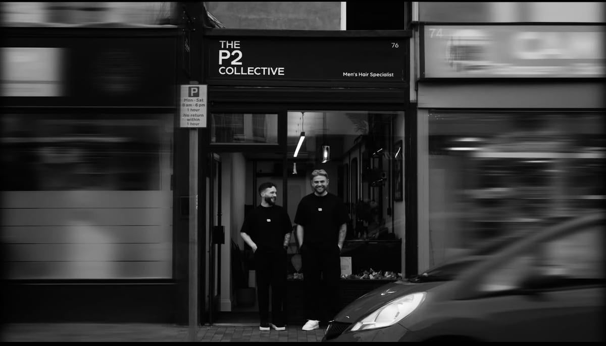 Tom and Sam outside the original P2 Collective shopfront