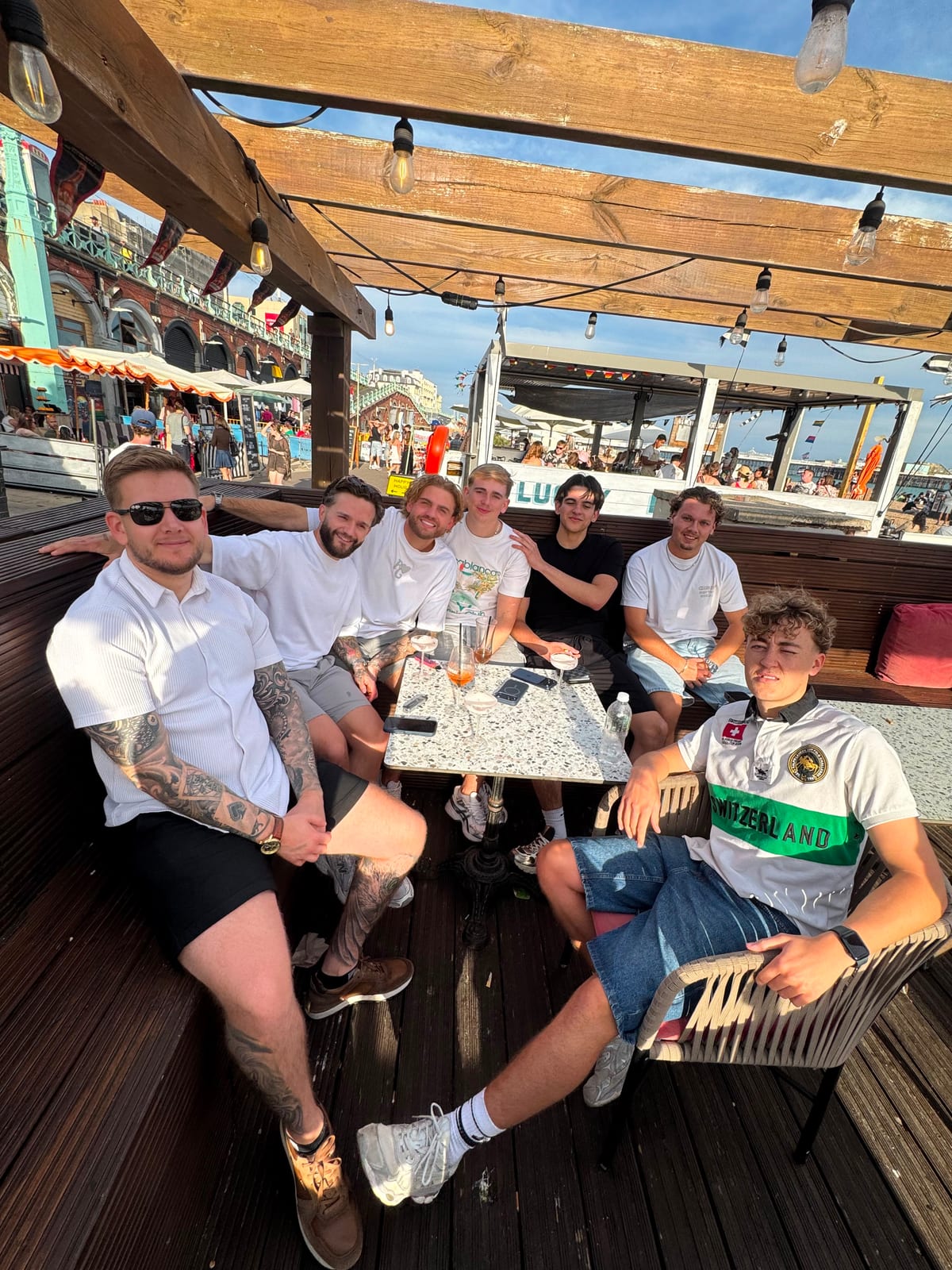 The P2 team together on a day out